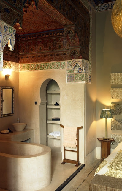 Slaapkamers van Marokkaanse Riad hotel Slaapkamers van Marokkaanse Riad hotel