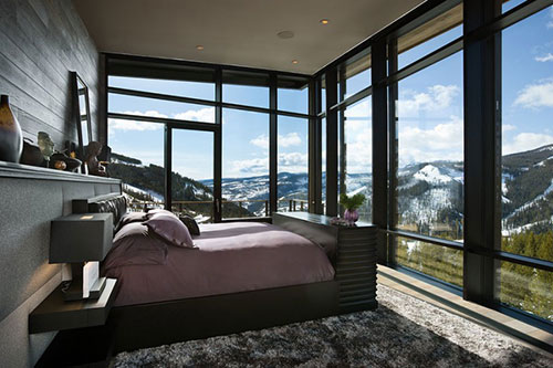 Slaapkamers van ski en golf resort in Montana