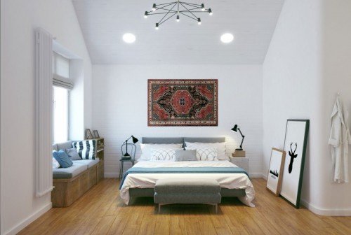 Stijlvol slaapkamer ontwerp door Geometrium Stijlvol slaapkamer ontwerp door Geometrium