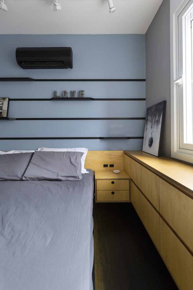 Stoer modern slaapkamer ontwerp door Braziliaanse architecten