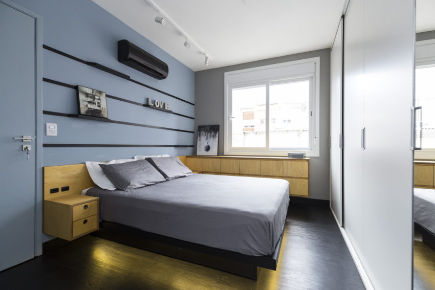 Stoer modern slaapkamer ontwerp door Braziliaanse architecten Stoer modern slaapkamer ontwerp door Braziliaanse architecten
