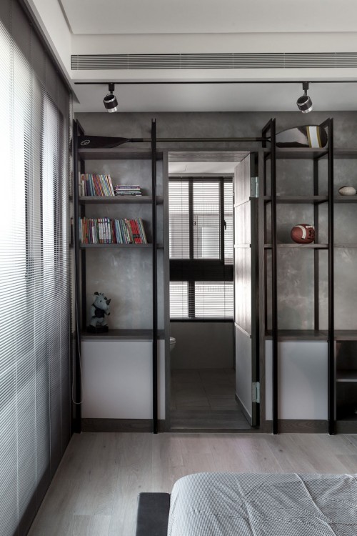Stoere grijze slaapkamer Stoere grijze slaapkamer