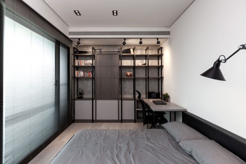 Stoere grijze slaapkamer Stoere grijze slaapkamer