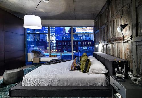 Stoere slaapkamer in Chicago Stoere slaapkamer in Chicago