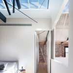 Stoere slaapkamer met serre