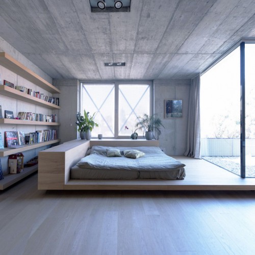 Stoere slaapkamer met patio tuin Stoere slaapkamer met patio tuin