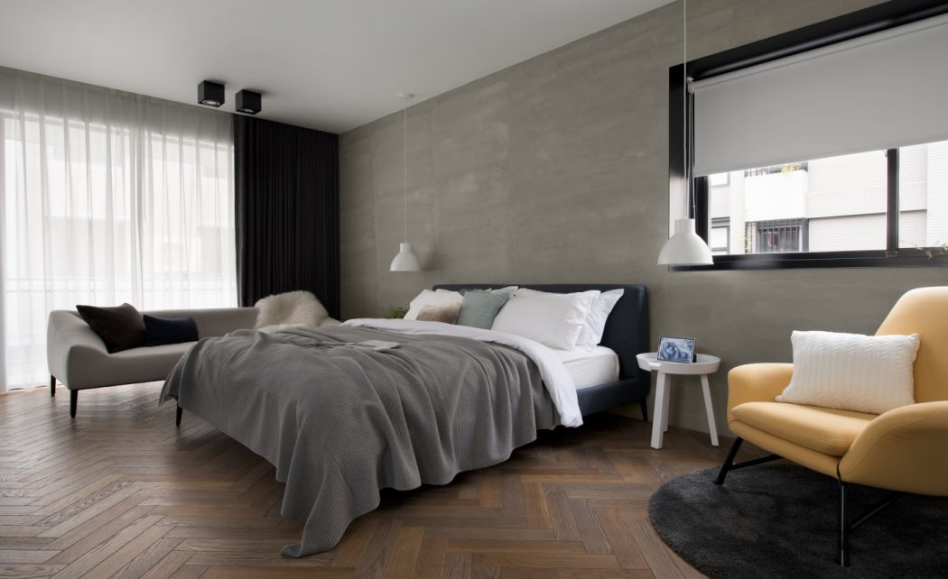 Stoere slaapkamer suite met werkplek en loungehoek Stoere slaapkamer suite met werkplek en loungehoek