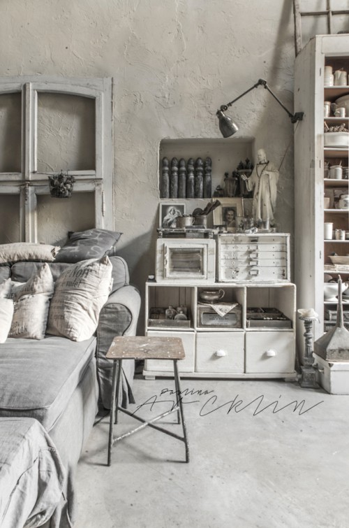 Industrieel chique slaapkamer door Paulina Archklin Industrieel chique slaapkamer door Paulina Archklin
