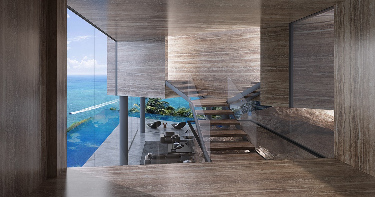 Super luxe slaapkamer van resort aan de Egeïsche Zee in Griekenland Super luxe slaapkamer van resort aan de Egeïsche Zee in Griekenland