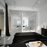 Transparante luxe slaapkamer met badkamer