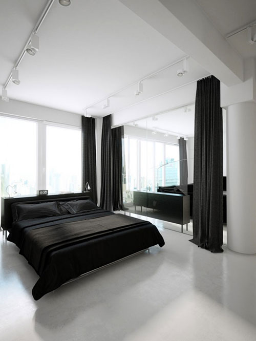Transparante luxe slaapkamer met badkamer Transparante luxe slaapkamer met badkamer