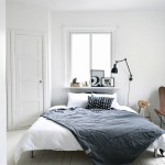 Verkoopstyling in Scandinavische slaapkamer