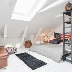 Vintage slaapkamer op zolder