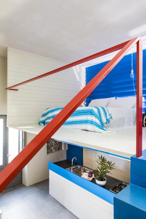 Witte blauwe slaapkamer in vide Witte blauwe slaapkamer in vide