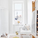 Witte Scandinavische babykamer