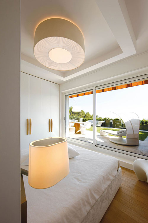Witte slaapkamer met Italiaans design Witte slaapkamer met Italiaans design