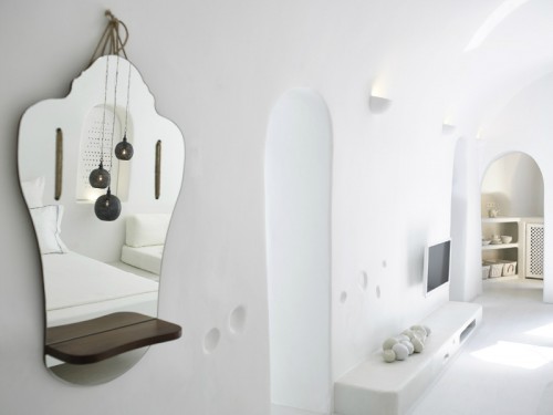 Witte slaapkamer in Santorini door Patsios architecten Witte slaapkamer in Santorini door Patsios architecten