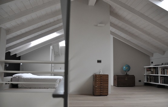 Zolder slaapkamer uit Italië