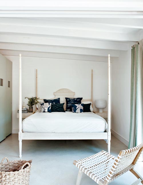 Zomerse slaapkamer met vakantiesfeer Zomerse slaapkamer met vakantiesfeer