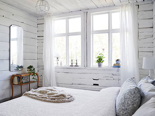 Zweedse rustieke slaapkamer